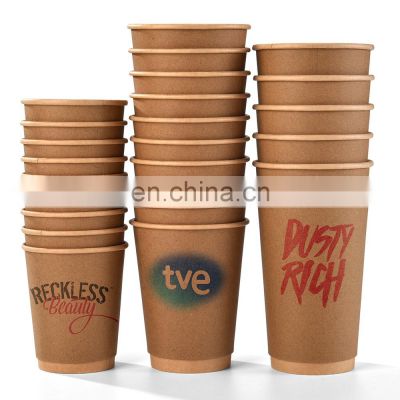 Sunkea biodegradable food grade kraft paper coffee cups