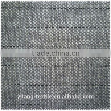 Low price striped linen fabric for garments