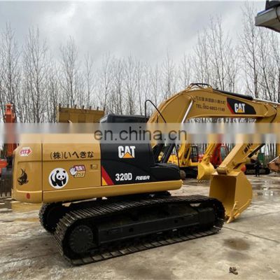 Hydraulic excavator cat 320d 20ton digging machine with low working hours for sale