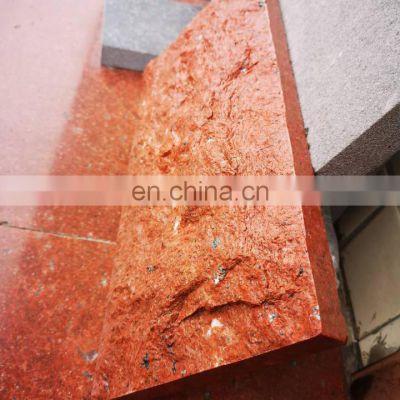 Wholesale Cheap Price Natural Paving Slab Wall Cladding Red Sandstone Mushroom Surface Stone Slate