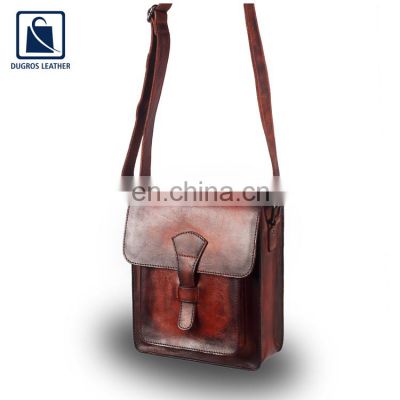 Elegant Design Premium Quality Genuine Leather Side Bag for Men