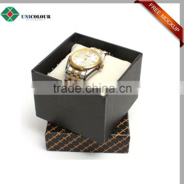 2016 new design wholesale custom rotating watch box with pillow