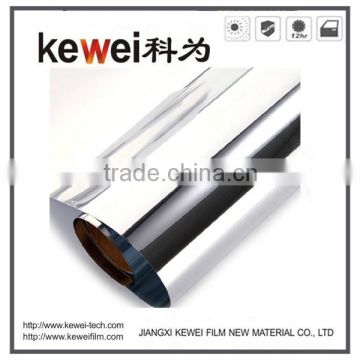 Silver color film for building window, high heat resistance window film,2PLY