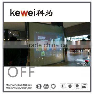 Kewei high clear Switchable glass, smart glass with projector function