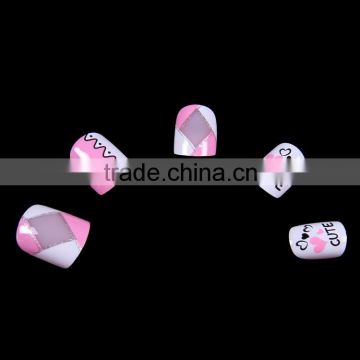 Cute pink girls ABS party use design fingernail