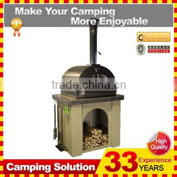 heavy duty pizza oven wood-oven with chimney
