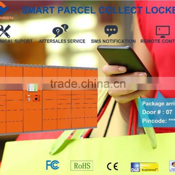 post parcel electronic selectable locker with remote control system