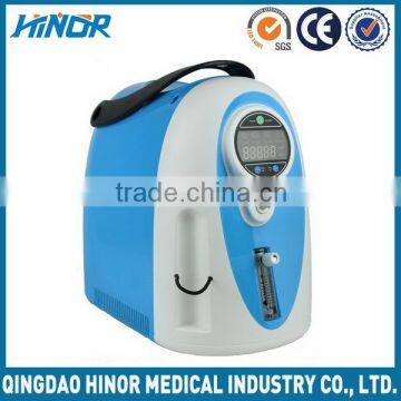 Small lightweight high purity oxygen concentrator