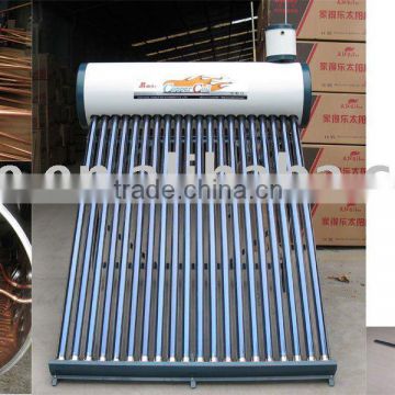 Copper coil pressurized solar water heater
