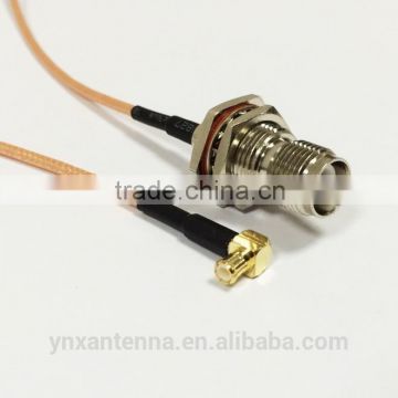 RG178 coaxial cable with RP TNC female to MCX male right angle