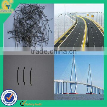 2013 low carbon cold drawn hooked ends steel fiber factory