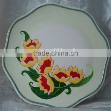handpainted ceramic platter