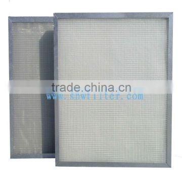 Aluminum frame high temperature fiberglass filter mesh