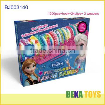 Most popular frozen box make rubber band bracelet crazy rubber loom band kit