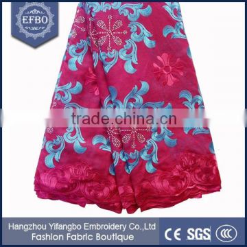 Best selling african embroidery designs big swiss lace cotton fabric products in dubai nigerian voile lace 2016