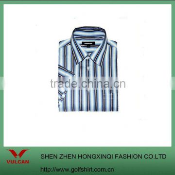 High Quality Men`s Brand Stripe Dress Shirts long sleeve