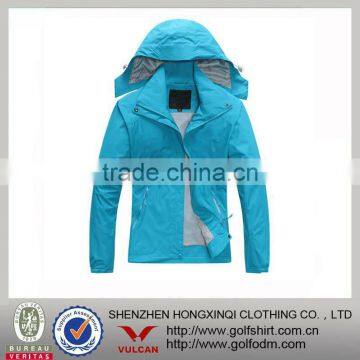 custom hooded Nylon windbreaker high quality breathable outdoor