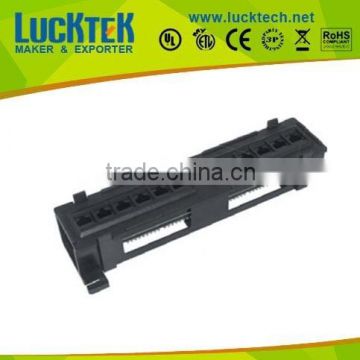 10 inch wall mounted utp cat6 12 ports patch panel