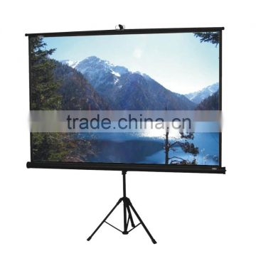 Tripod screen with matte white 4:3 outdoor projection screen meeting and middle school