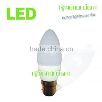 High power 4.5W Candle lamp C37 ceramic B22 led SMD led