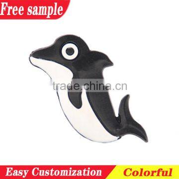 Mini style whale design PVC soft decoration