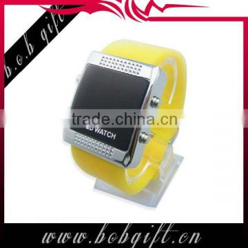 2014 popular cheap fashsion LED silicone watch brands