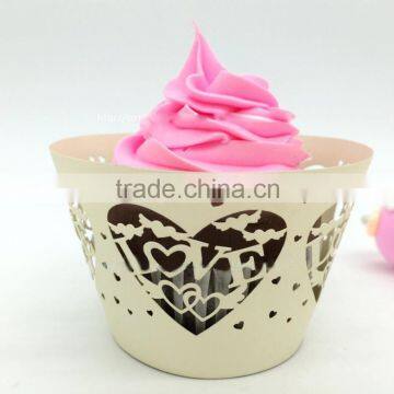 Free sample wedding cake box laser cut paper cupcake box