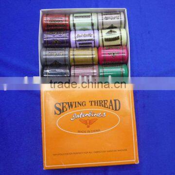 Polyester sewing thread/cotton sewing kit/ elastic thread/sewing box