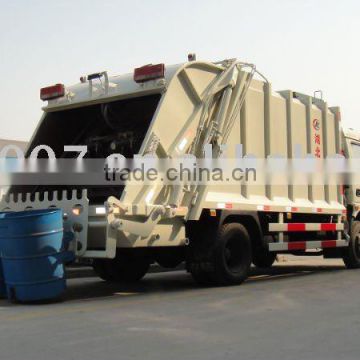 garbage compaction truck