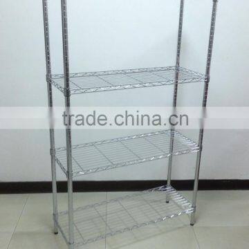 4 tier Metal Rack Mesh Cabinet