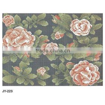Rose flower mosaic pattern