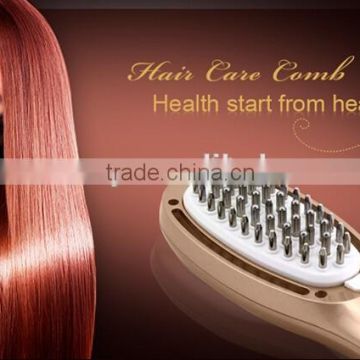 2016 hot selling hair straightener hair growth with comb