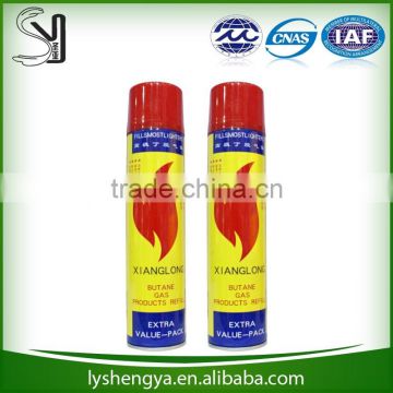 7X butane gas for filling the lighter with cardboard display box