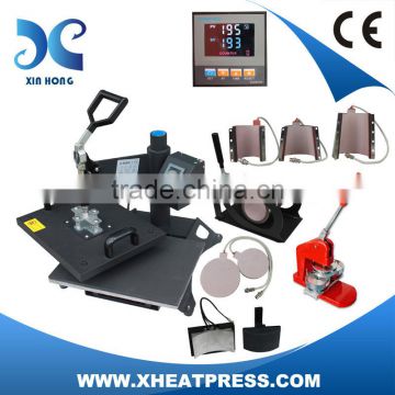Low Price&easy-operation mutifunctional heat transfer printing machine HP9IN1
