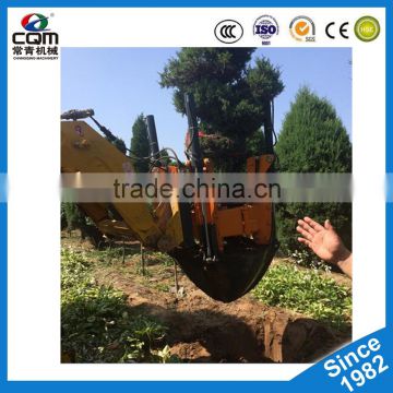 tree spade machine fix on skid steer loader in China