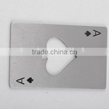 Zinc alloy stainless steel cast iron logo print card bottle opener