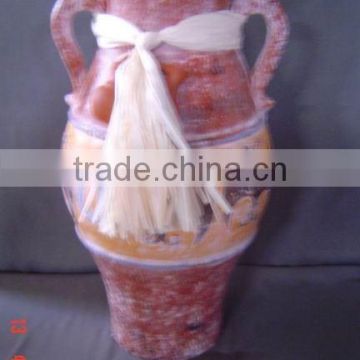 Ceramic Vase, flower pot, made from clay
