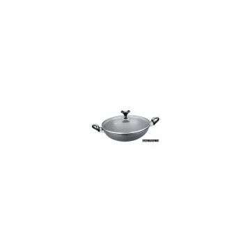 38cm & 40cm Smokeless Non-Stick Chinese Wok with Double Ears