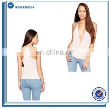 2015 Gils Summer 100 Cotton Shoulder-Straps Sexy Sleeveless Vest Shirt