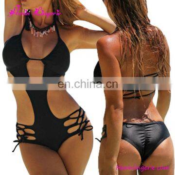 Summer Hot One Piece Ladies Black Sex Underwear High Quality Bikini