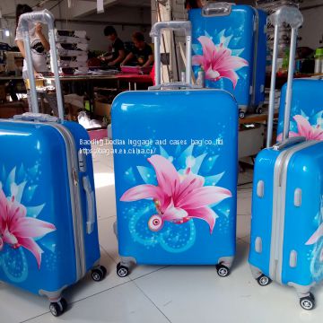 high quality  hard shell luggage  set   3pcs   travel  bag  aluminum  trolley  travel  case