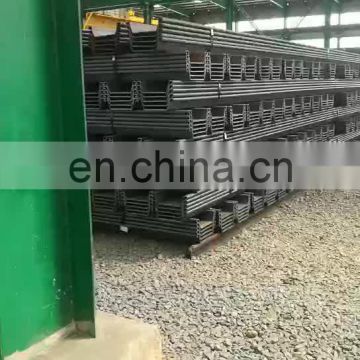 tangshan U-type steel sheet piling size 500*210 used for hydraulic engineering