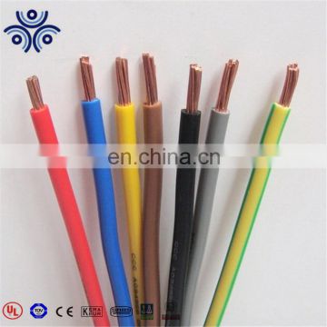 copper conductor PVC insulation yellow and green 16mm earthing wire