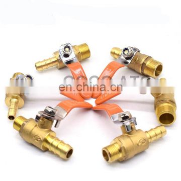 Ball valve copper / gas valve 1/4 3/8 1/2 insert 8/10/12mm drain valve / tracheal intubation tube pagoda valve