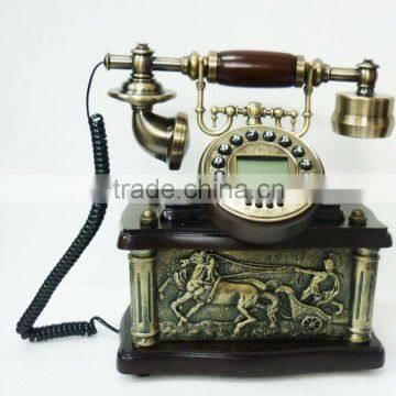 Wooden decorative phone