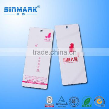 SINMARK custom paper hang tag paper clothing tag