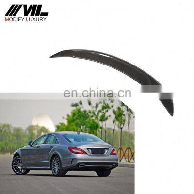 For Mercedes CLS  Class Spoiler W218 Carbon Fiber Rear Trunk Spoiler  350 550 500 cls63  Wing spoiler  2012-2017