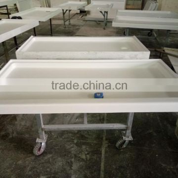 30''x60'' Cultured Marble Shower Pan, Cultured Marble Shower Base, Cultured Marble Shower Tray