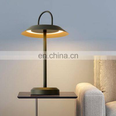 New Product Decoration Acrylic Ash Black Matte Gold Reading Room Indoor LED Modern Table Lamp