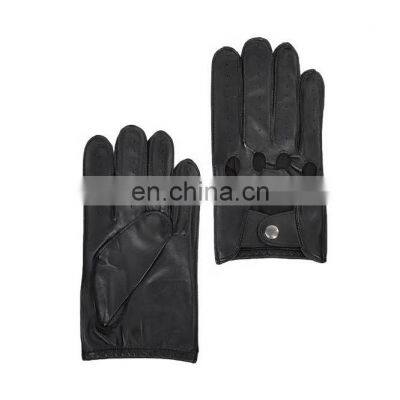 Customized Men's Retro Leather Full Finger Car Driving Gloves Motorcycle Leather Drive Gloves